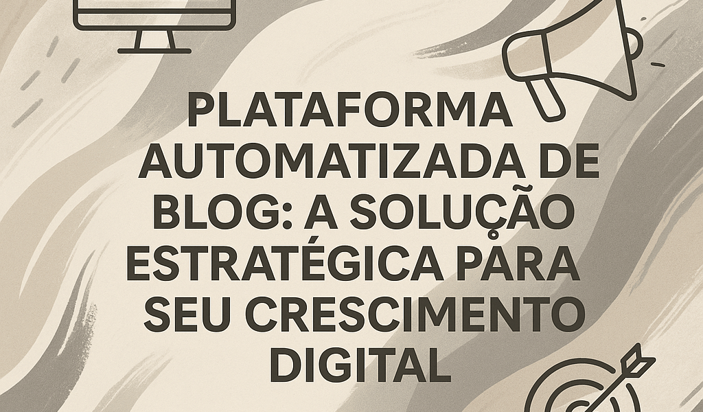 Plataforma automatizada de blog: a solução estratégica para seu crescimento digital