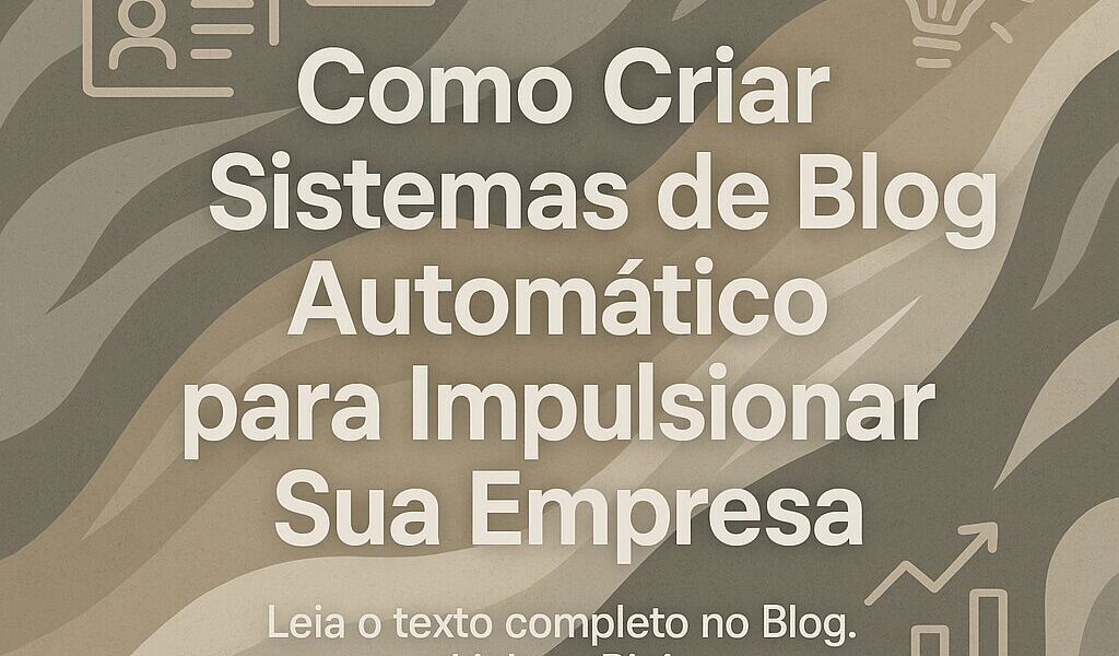 Como Criar Sistemas de Blog Automático para Impulsionar Sua Empresa