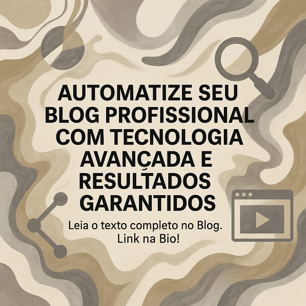 Automatize seu Blog Profissional com Tecnologia Avançada e Resultados Garantidos